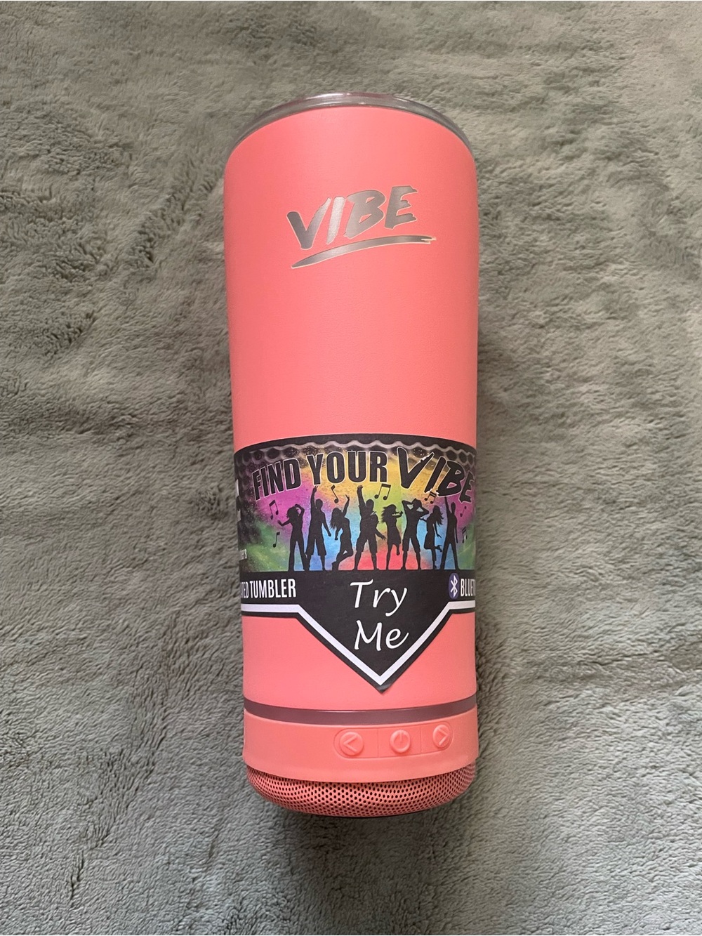 Vibe Coral Pink Bluetooth Tumbler Speaker